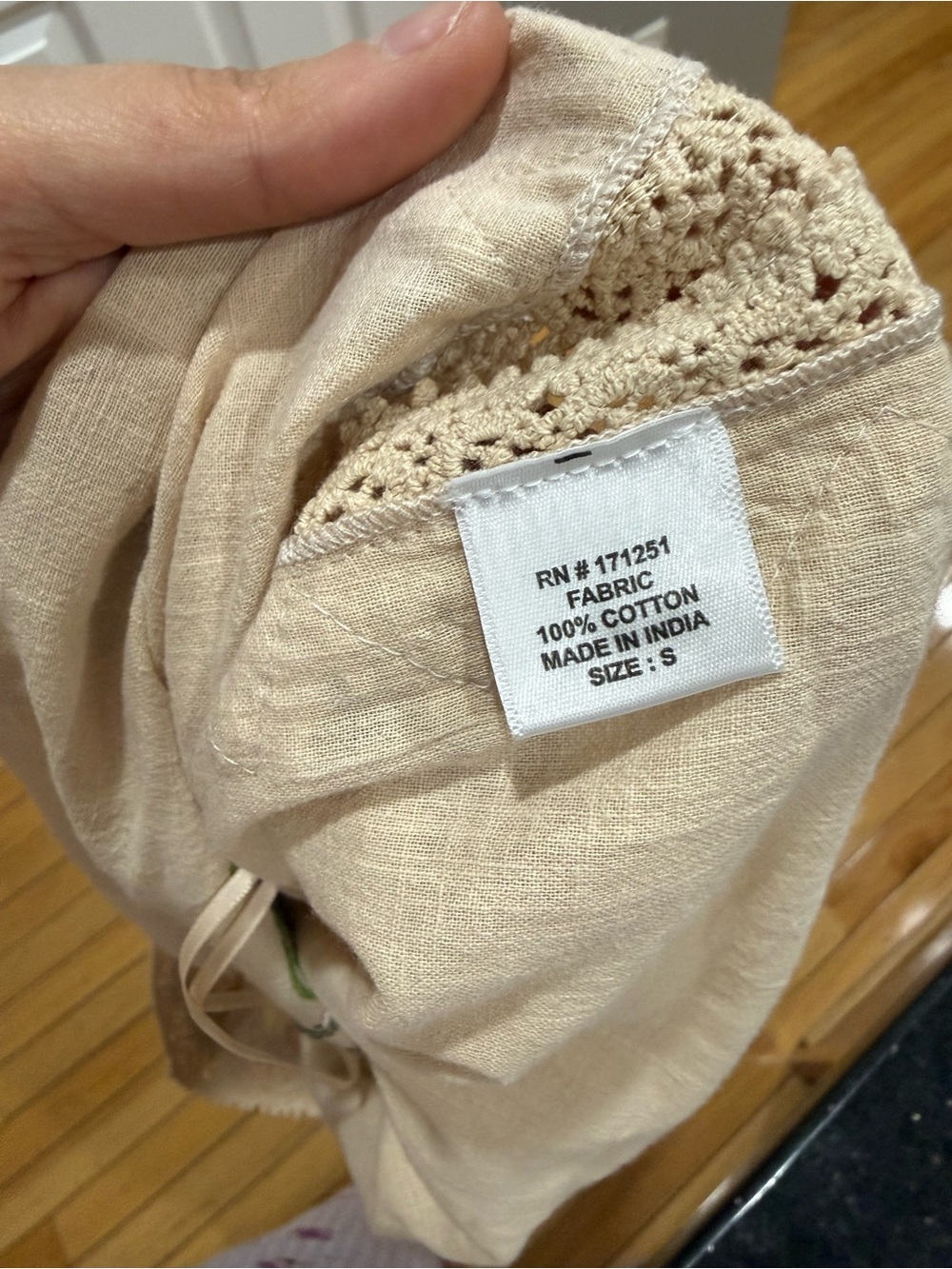 Embroidered Beige Crochet-Trim Floral Camisole - Women - Picture 6 of 6